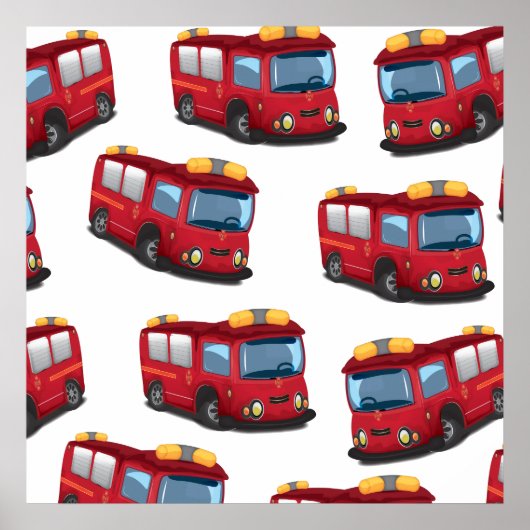 消防車 ポスター (正面)