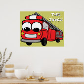 消防車 – ポスター (キッチン)