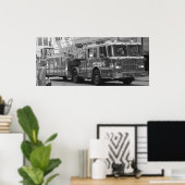 消防車 ポスター (ホームオフィス)