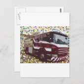 消防車 ポストカード (正面/裏面)