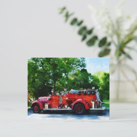 消防車 ポストカード (スタンド正面)