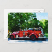 消防車 ポストカード (正面/裏面)