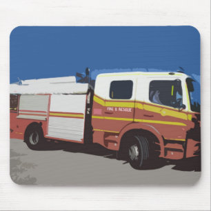 消防車 マウスパッド