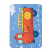 消防車 マグネット (縦)