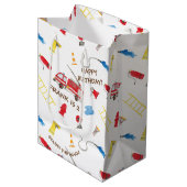 消防車 ミディアムペーパーバッグ (正面アングル)