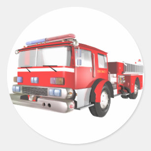 消防車 ラウンドシール