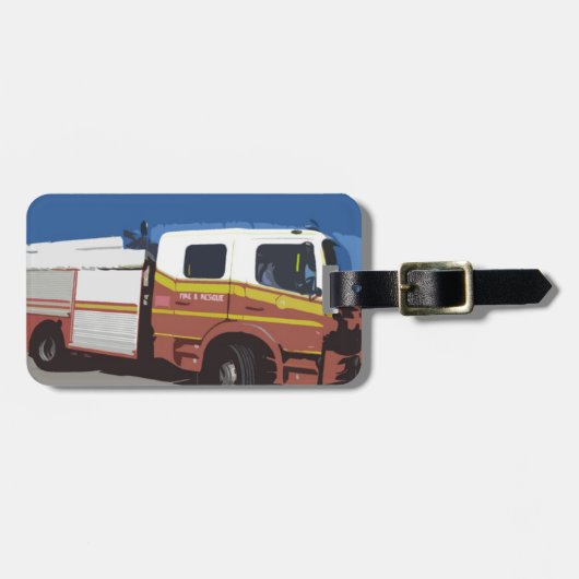 消防車 ラゲッジタグ (正面横)