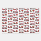 消防車 ラッピングペーパーシート (正面2)