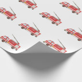 消防車 ラッピングペーパー (角)