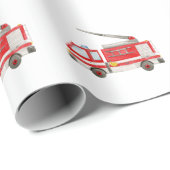 消防車 ラッピングペーパー (ロールコーナー)