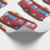 消防車 ラッピングペーパー (角)