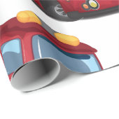 消防車 ラッピングペーパー (ロールコーナー)