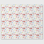 消防車 ラッピングペーパー (フラット)