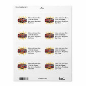 消防車 ラベル (フルシート)