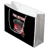消防車 ラージペーパーバッグ (正面アングル)