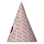 消防車+レンガバースデーパーティーハット パーティーハット (右)