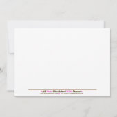 消防車 消防エンジン *写真* 誕生日招待状 招待状 (裏面)