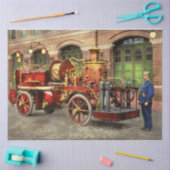 消防車-電動ポンプトラック1907 薄葉紙 (クラフト)