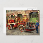 消防車 – 電動ポンプ1907 ポストカード (正面/裏面)
