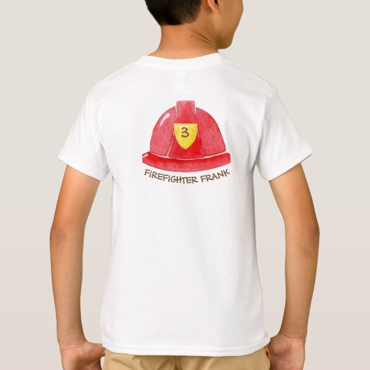 消防車 Tシャツ (裏面)