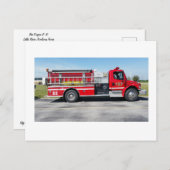 消防車E-12 ポストカード (正面/裏面)