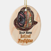 消防退職したセラミックオーナメント セラミックオーナメント (右)