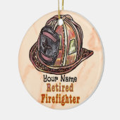 消防退職したセラミックオーナメント セラミックオーナメント (左)
