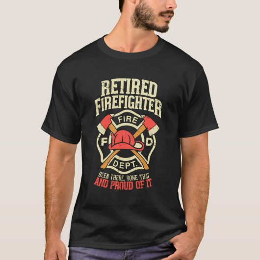 消防退職した士の誇りを持った贈り物 Tシャツ (正面)