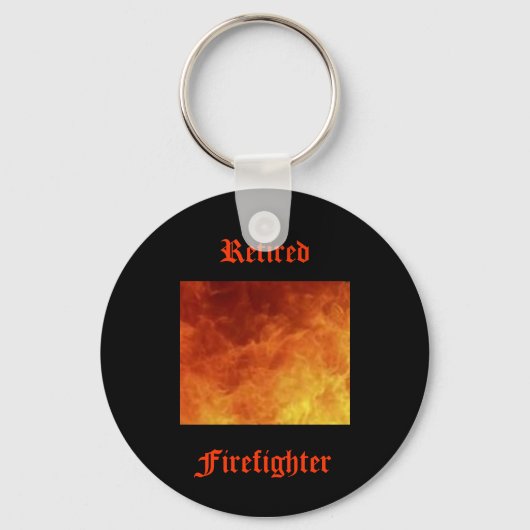 消防退職した士キーチェーン キーホルダー (正面)