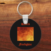消防退職した士キーチェーン キーホルダー (正面)