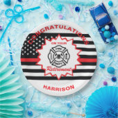 消防退職した士退職おめでとう ペーパープレート (パーティー)