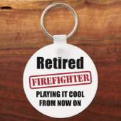 消防退職した士 キーホルダー (正面)