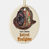 消防退職した士 セラミックオーナメント (右)