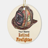 消防退職した士 セラミックオーナメント (左)
