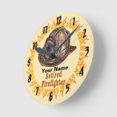 消防退職した機時計 ラウンド壁時計 (傾斜)