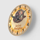 消防退職した機時計 ラウンド壁時計 (傾斜)