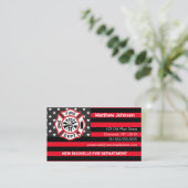 消防部材の追加|消防士 名刺 (スタンド正面)