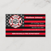 消防部材の追加|消防士 名刺 (正面)