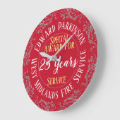 消防長官賞功労年 ラージ壁時計 (傾斜)