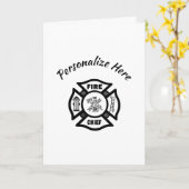 消防長 カード (黄色い花)