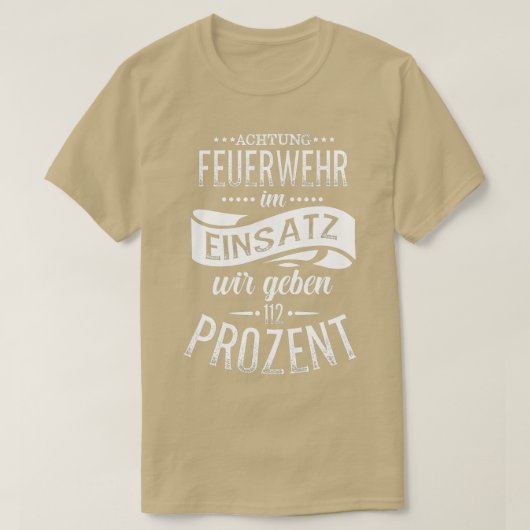 消防隊は消防士のことわざ消防女子を脅かす Tシャツ (デザイン正面)