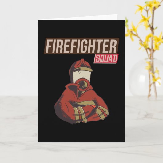 消防隊誇りを持った隊 カード (黄色い花)