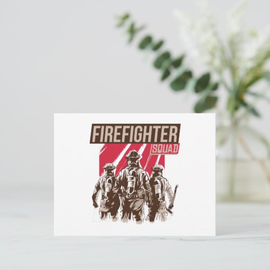 消防隊誇りを持った隊 ポストカード (スタンド正面)