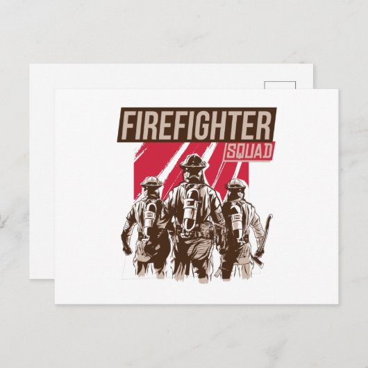 消防隊誇りを持った隊 ポストカード (正面/裏面)