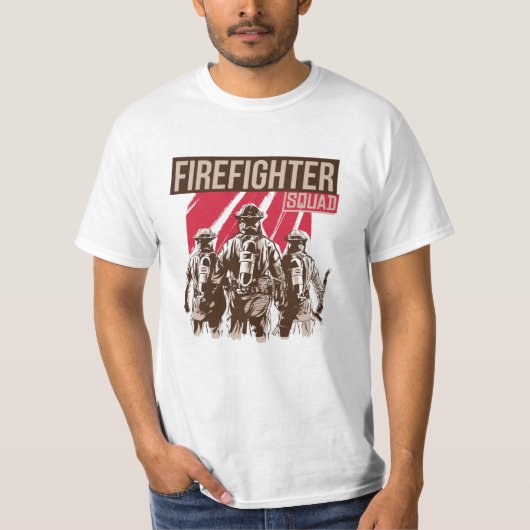 消防隊誇りを持った隊 Tシャツ (正面)