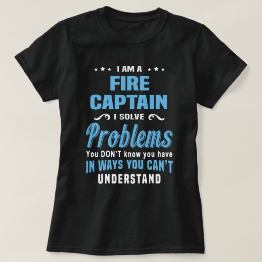 消防隊長 Tシャツ (デザイン正面)