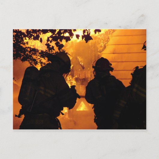 消防隊 ポストカード (正面)