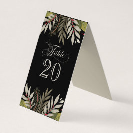 消音したボタニカルウェディングレセプションテーブル番号