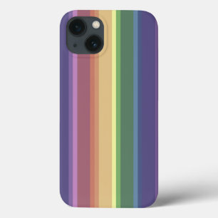 消音したレインボーストライプのCase-Mate iPhoneケース iPhone 13ケース