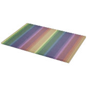 消音したレインボーストライプー カッティングボード (角)